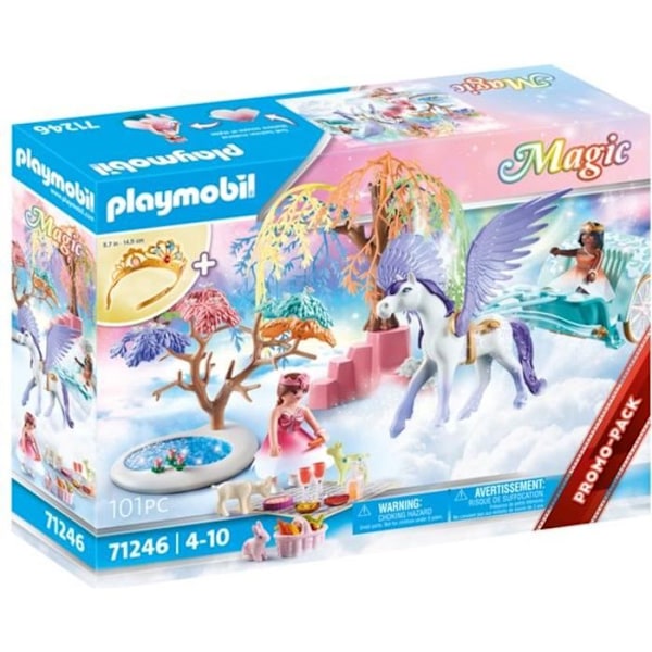 PLAYMOBIL - 71246 - Prinsessor - Vagn och bevingad häst - 101 stycken - Magi Flerfärgad