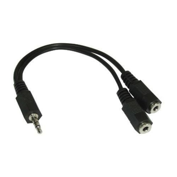 3,5 mm hane till 2x 3,5 mm hona ljudkabel - InLine 99300