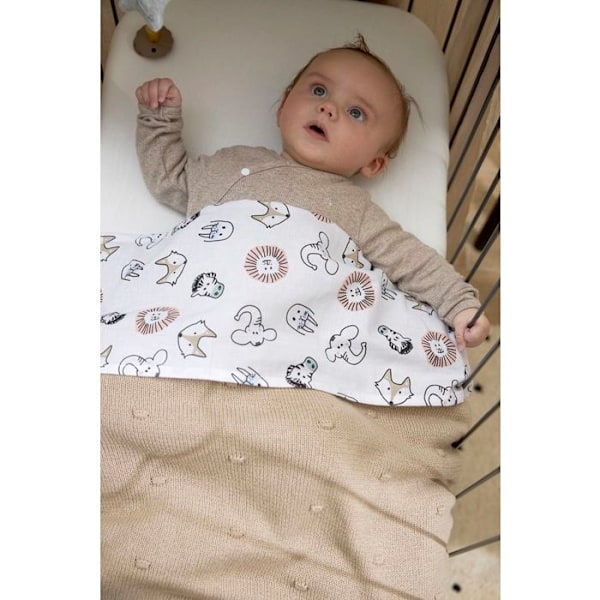 Meyco Baby Uni drap-housse för spjälsäng - paket om 2 - jersey - vit - 40x80/90cm Vit
