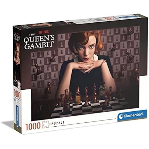 Pussel - CLEMENTONI - 39697 - 1000 Bit - Queen's Gambit - Pussel för Vuxna - Ekologisk Flerfärgad