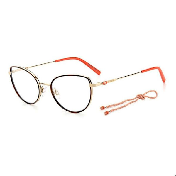 Solförsedda glasögon - Missoni - MMI-0061-06J - Guldmetall - UV-skydd - Oversize-form guld tillflyktsort