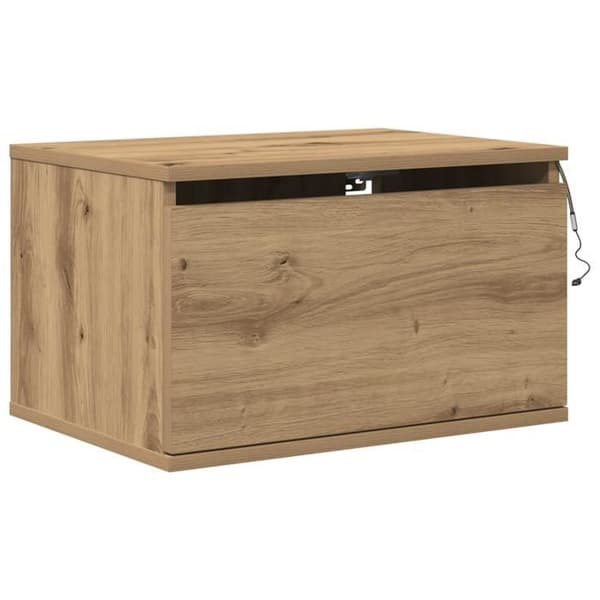 Sängbord - 2 stycken - Massivt ek - 2 lådor - Moderna designen Brun