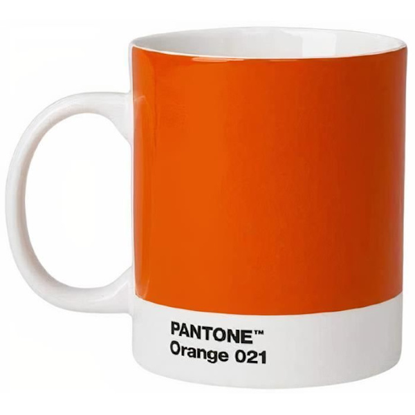 Mugg - Pantone - Porslinsmugg - 375 ml - Orange - Unisex