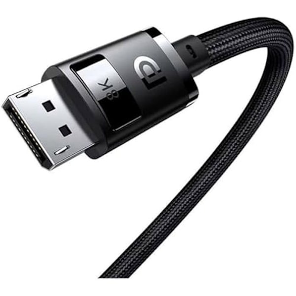 Video DP 8K Kabel - BASEUS - 2m - Svart - Högupplöst överföring - DisplayPort-kontakter
