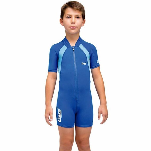 Cressi dykardräkt - DG001002 - Unisex Kid Shorty Thermal Wetsuit Neoprene Ultra Stretch 1,5/2mm Blå/Ljusblå 3-4 år gammal