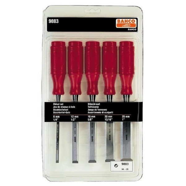 Bahco TRÄMEJSELSET, 4 ST, 1031,-6,12,16,20,25MM - 9883