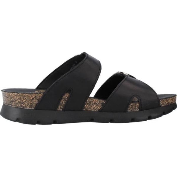 Sandal - Damsandaler Panama Jack 123047 Svart - Gummi och skinnsula Svart 40