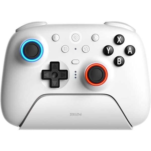 8BitDo Ultimate 2 Bluetooth - Switch 1 & 2 / PC Windows - Vit utgåvan Vit