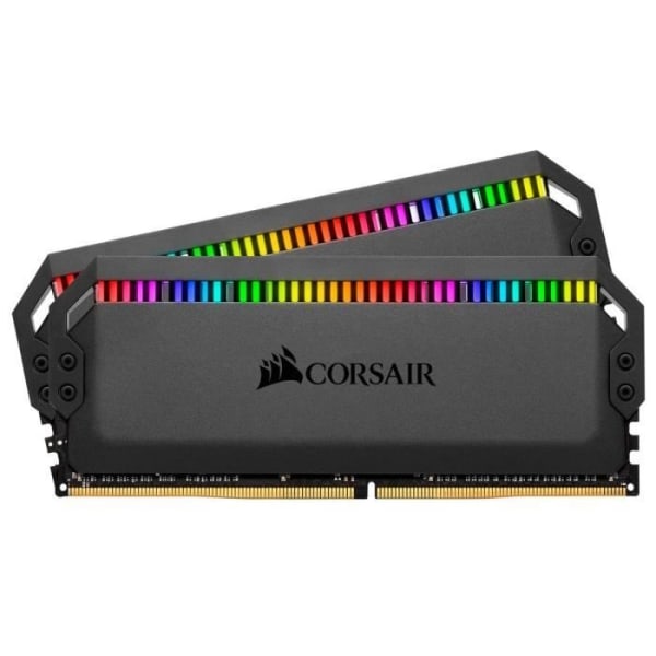 CORSAIR PC-minne DOMINATOR PLATINUM RGB 16GB (2 x 8GB) DDR4 DRAM 3200MHz C16 Memory Kit (CMT16GX4M2C3200C16)