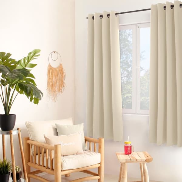Mikrofiberfoder Thermo Gardin Ecru 135x180 cm ecru, ljusgrå, mörkgrå, naturlig, s