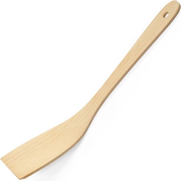 Böjd bokträsspatel 320 x 70 mm, 2-pack - Hendi 525159 Trä