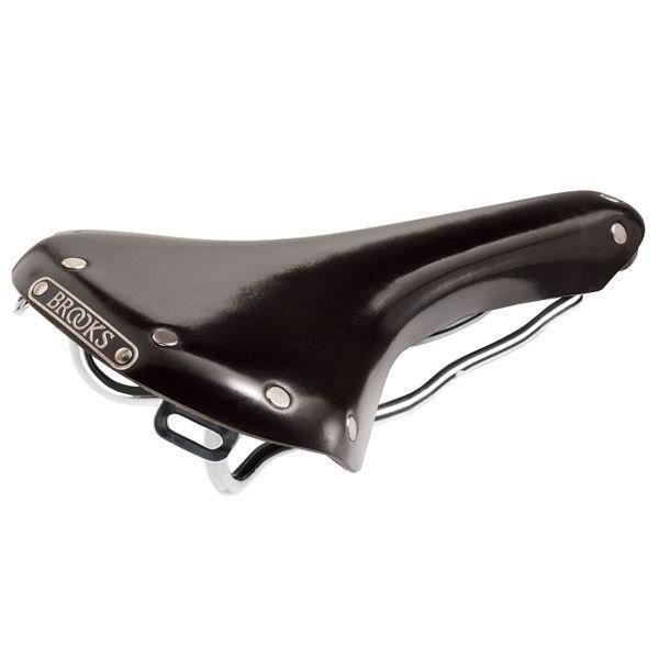BROOKS Cykelsadel B15 Swallow Steel Unik Unisex - Svart