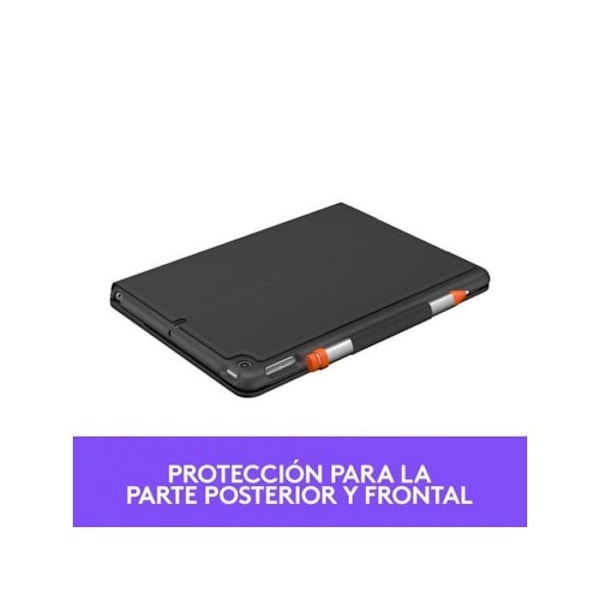 Logitech Slim Folio iPad 7:e generation grafit esp mediter sp svart svart Noir