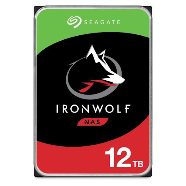 SEAGATE - Intern hårddisk - NAS IronWolf - 12TB - 7200rpm - 3,5"