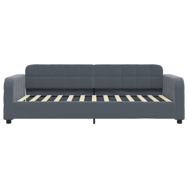 vidaXL Sängsoffa, Sängsoffa med Ryggstöd och Armstöd, Gästsäng, Möbler för Sovrum och Vardagsrum, Modern, Mörkgrå 354059