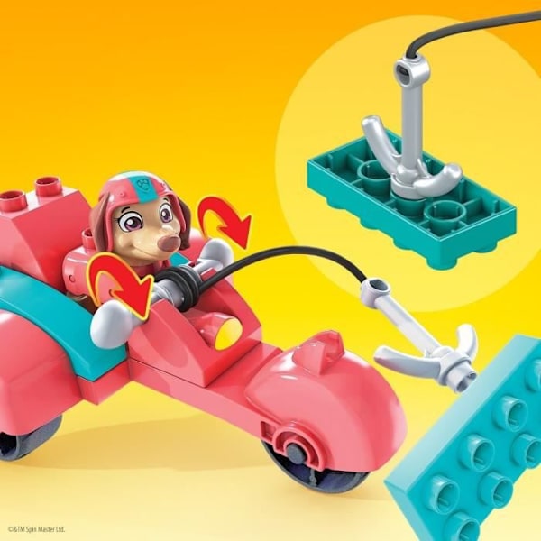Mega Bloks - Paw Patrol Liberty Scooter - Byggstenar - Ålder 3+