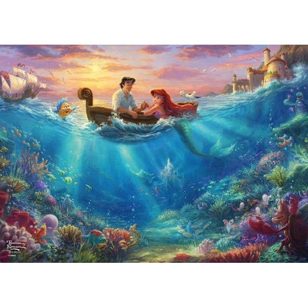 Pussel - SCHMIDT SPIELE - Disney, Arielle - 500 bitar Flerfärgad
