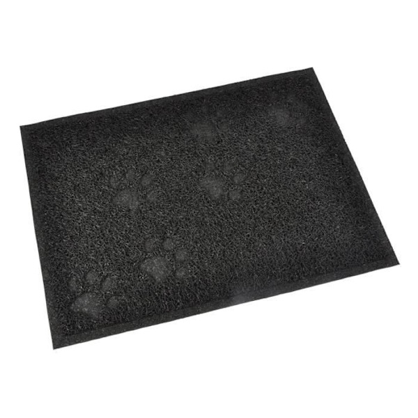 Rektangulär PVC strömatta - 30x40 cm - Svart - För katter