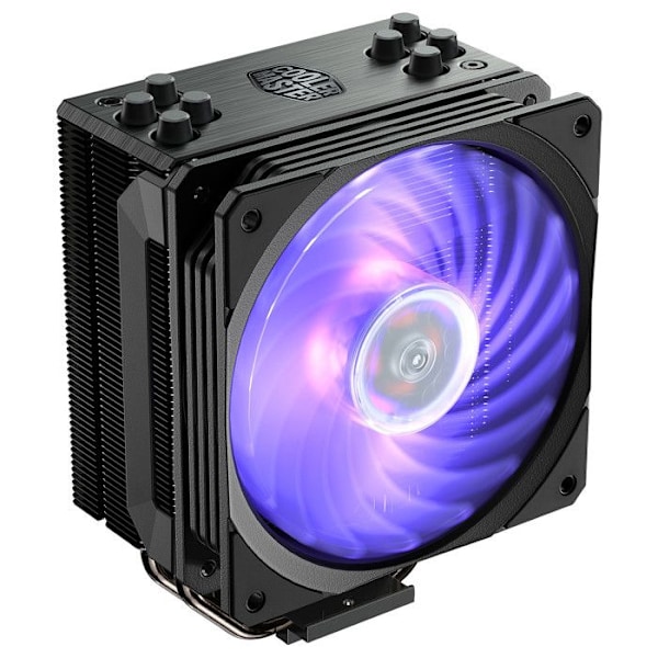 Luftkylare - COOLER MASTER - Hyper 212 RGB Black Edition - LGA1700 - Aluminium - Svart kolsvart