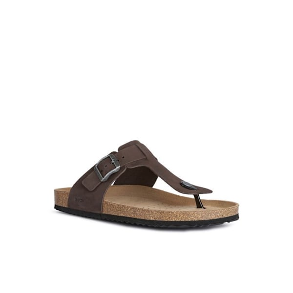 Sandaler - Geox - Ghita - Läder - Platt - Låg dk kaffe 46