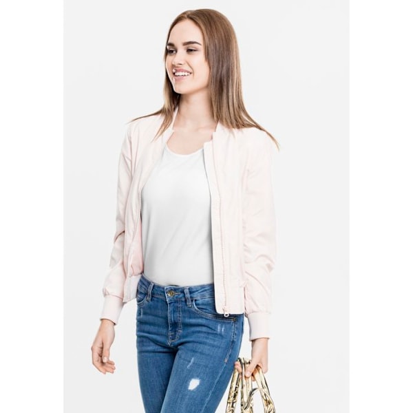 Parka dam - Urban Classics - Lätt bomberjacka - Flashros - Vuxen - Präglingdesign blixt rosa S