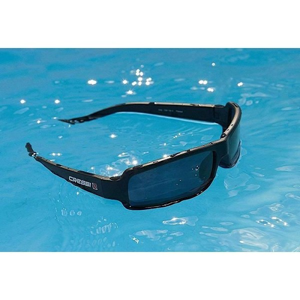 Cressi Ninja Polarized Anti UV Floating Solglasögon Orange/blå/blå spegellinser