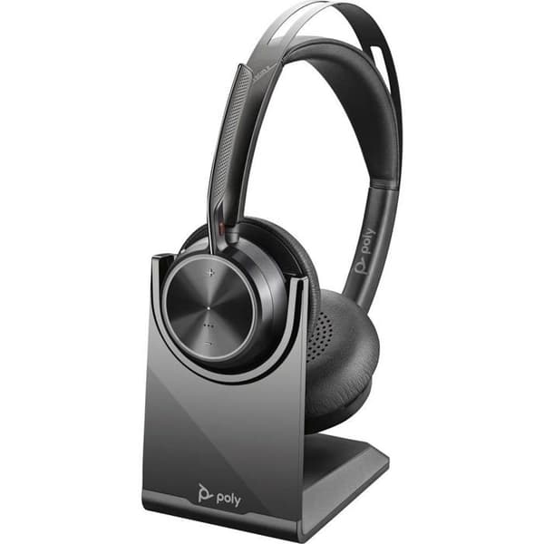 HP Poly Voyager Focus 2 Bluetooth Stereo över-ear headset svart med brusreducering dators headset