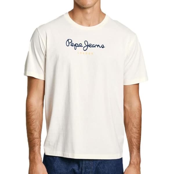 T-shirt Beige Herr Pepe jeans Eggo AQW Vit jag