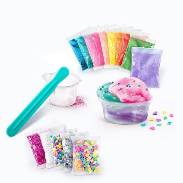 CANAL TOYS - Slime - Mix'in Kit - Paket med 10 Slimes för barn från 6 år och uppåt - Flerfärgad Flerfärgad