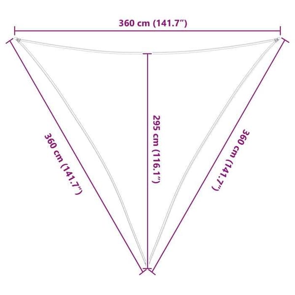 vidaXL Gul och vit skugga 3,6 x 3,6 x 3,6 m 42031161