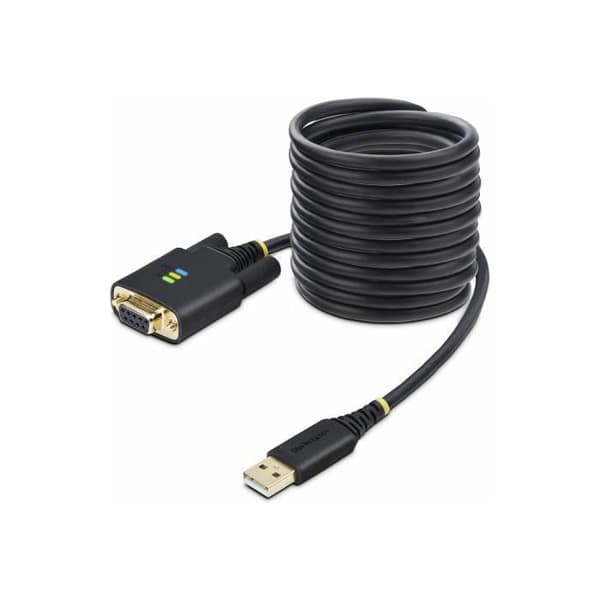 - StarTech.com - StarTech.com 10 fot (3m) USB till nollmodem seriell adapterkabel, utbytbara DB9-skruvar/muttrar, COM-retention, USA