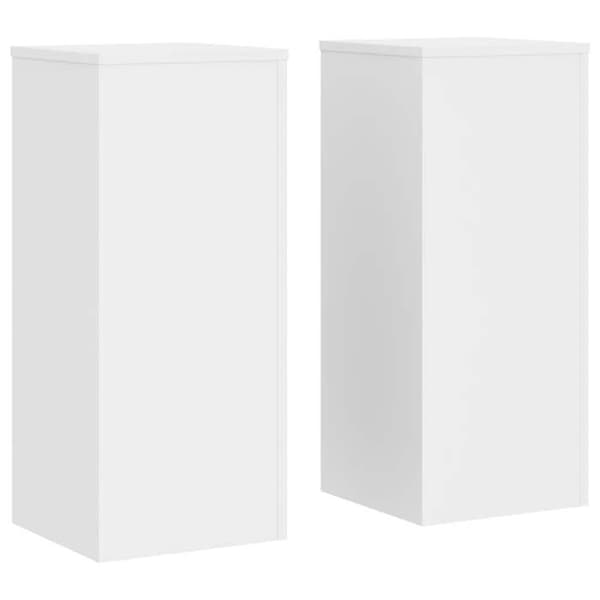 vidaXL Stöd för växter 2 st vit 30x30x70 cm trä, blomstöds, krukstöd, stöd för 852924