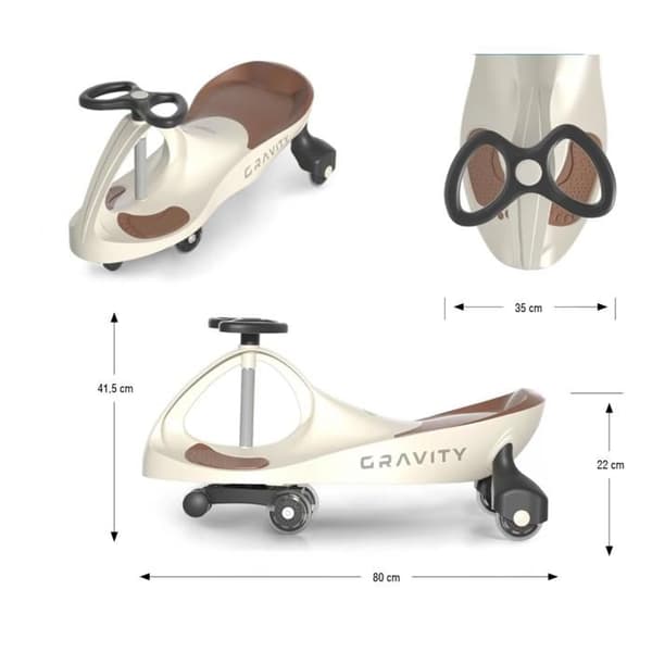 Gravitetsfordon Beige Brun - MILLY MALLY - Plast - Från 3 år beige