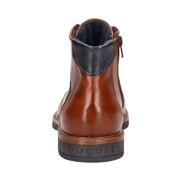 Läder snörskor Bugatti cognac 42
