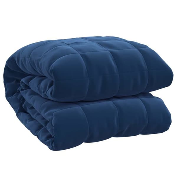 vidaXL Viktfilt Blå 122x183 cm 9 kg Tyg 3154848 Blå