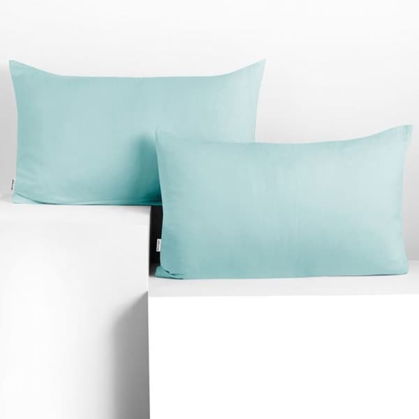 Kuddfodral - DECOKING - Amber - 2-pack - 50 x 60 cm - Dragkedja Ljusblå