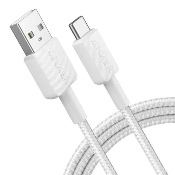 USB-A till USB-C-kabel - ANKER - 322 - 1,8m - Snabbladdning - 45W