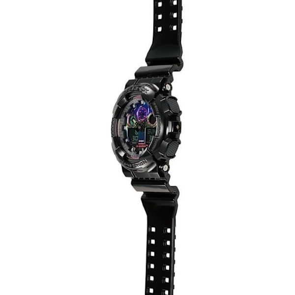 Casio Watch - Herr - GA-100RGB-1AER - Vattentät 20 Atm - Svart plastrem Svart