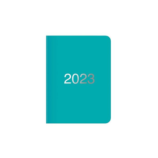 Letts of london - 23-080887 - Dazzle 2023 Agenda 1 dag per sida med möten - Turkos ()