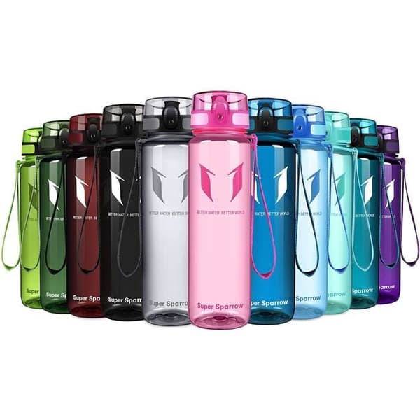 Super Sparrow Vattenflaska - Flaska, 750ml, Slät-Rosa