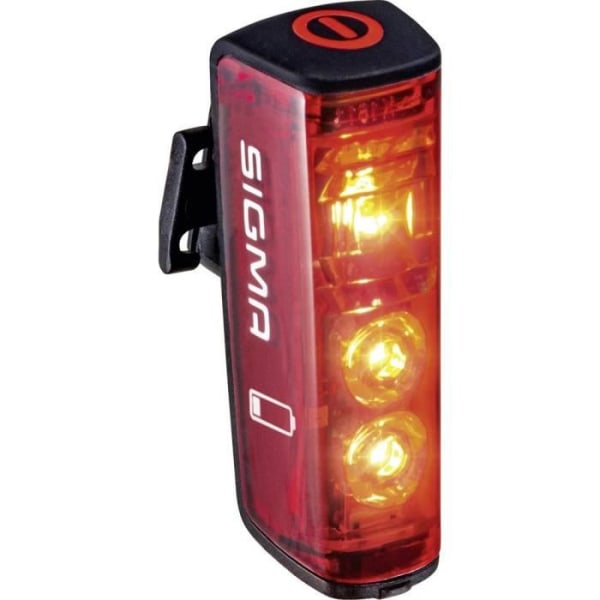 Cykelbakljus - SIGMA - Blaze 15100 - Batteri LED-lampa - Röd och svart - Att synas