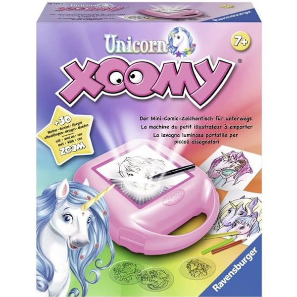 Xoomy midi enhörningar - Ravensburger - Ritverkstad - reseformat - Från 7 år Lila och flerfärgad