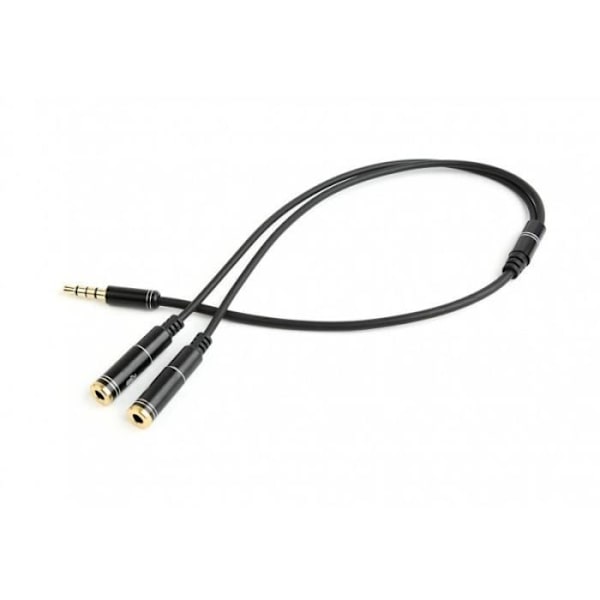 Gembird !Adapt ljudmikrofon 3,5 mm mini Jack-4PIN-0. ljudkabel 0 2 m 2 x 3 5 mm 3 5mm Svart