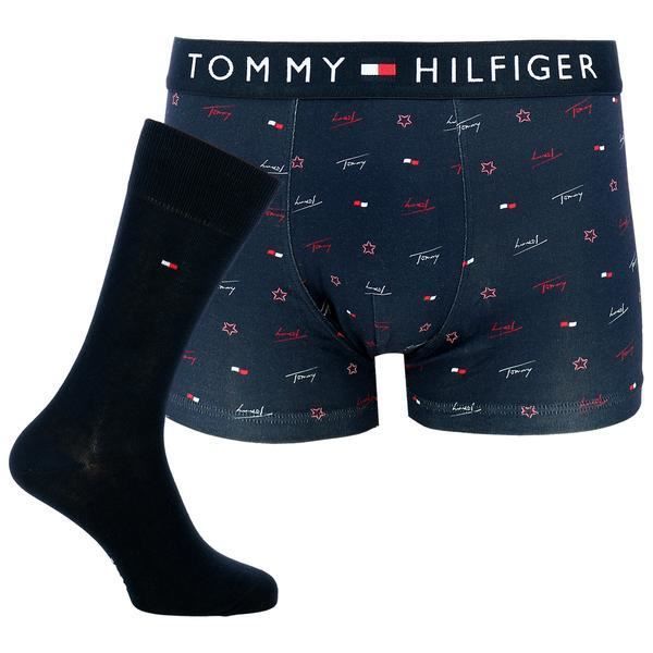 Boxershorts bomullsstrumpor, Tommy Hilfiger Underkläder set Blå marinblå XL
