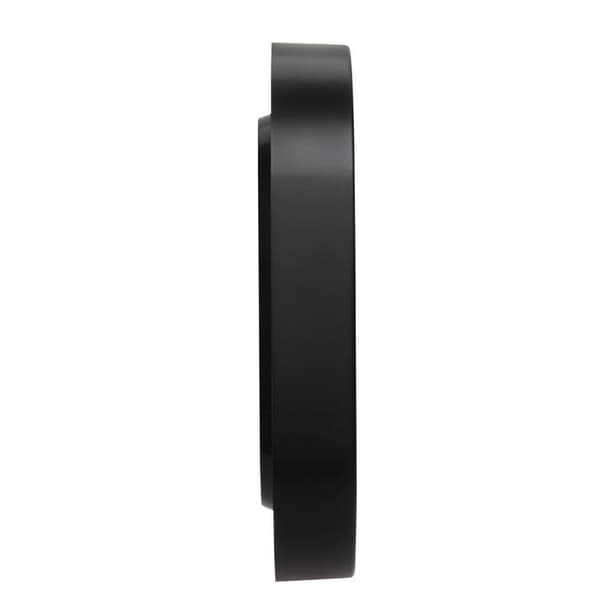 Tyst väggklocka - TFA Dostmann - 28 cm - Svart - Modern design - Analog - Röd sekundvisare
