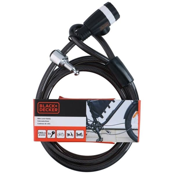 BLACK+DECKER Cykellås BXCHBL7005 Svart