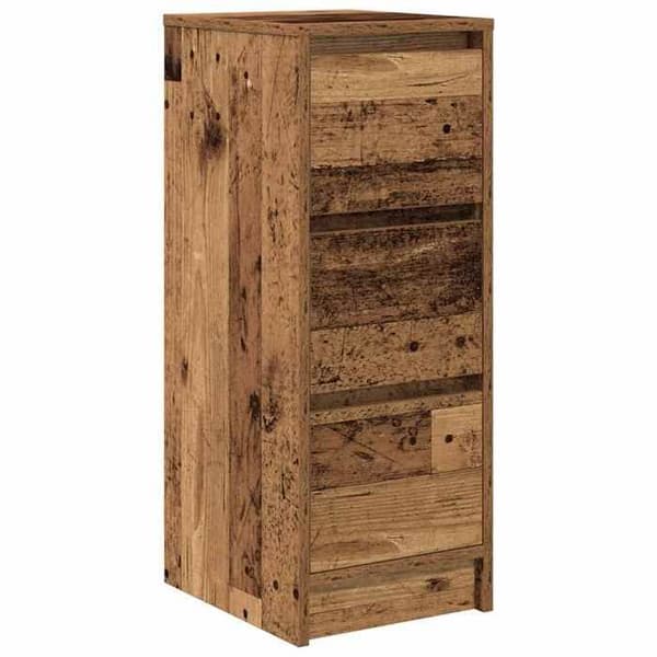 vidaXL Buffé gammalt trä 29,5x34x76 cm ingenjörsträ 861641