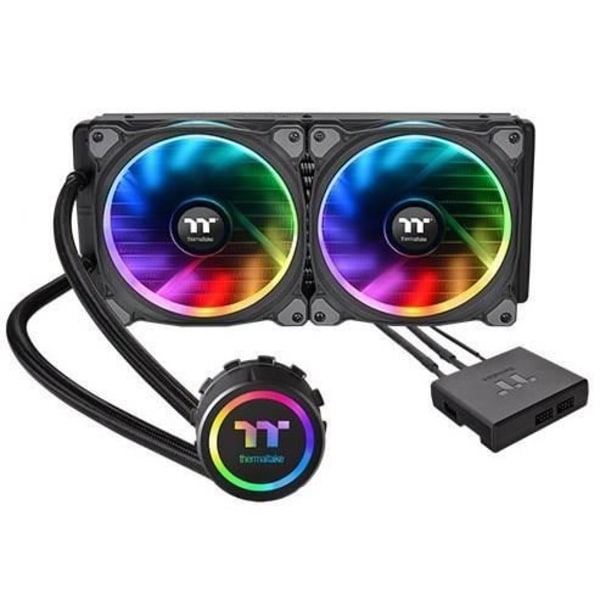THERMALTAKE Floe Riing RGB 280 TT Premium Edition AIO vattenkylningssats Svart