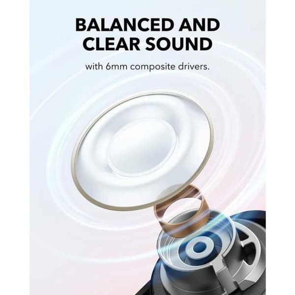 Brusreducerande hörlurar - Anker - Soundcore A30i - Elegant design - Bluetooth 5.4 - 24h batteritid Svart