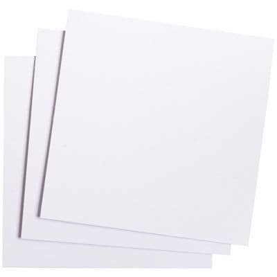 Kort Pollen 13x13 vit - Paket om 25